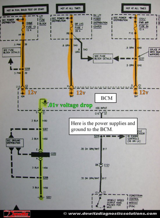 Buick LeSabre BCM Wire Diagram | Dewitz Diagnostic Solutions