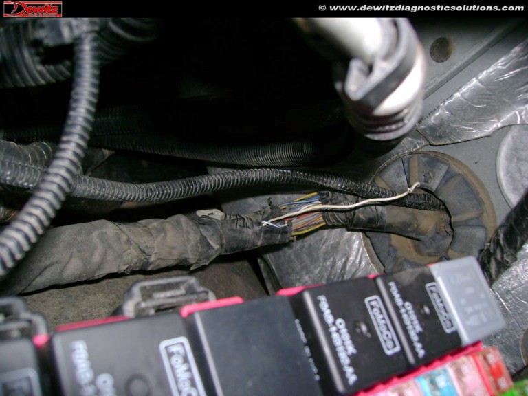 2010 Ford F250 CAN Network Broken Wire at Firewall Engine Compartment ...